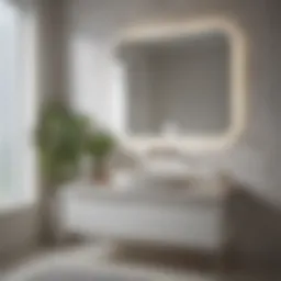 Elegant solid surface bathroom vanity showcasing seamless design