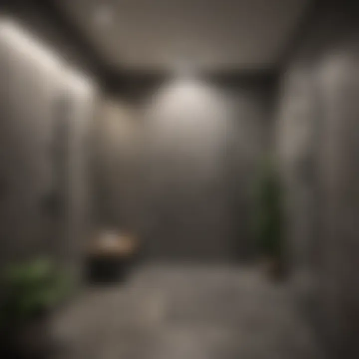 Innovative space-saving design of a walk-in shower