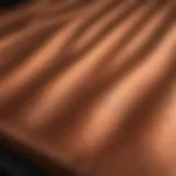 Copper mattress cover showcasing its texture and quality