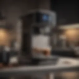 Elegant coffee maker showcasing modern design