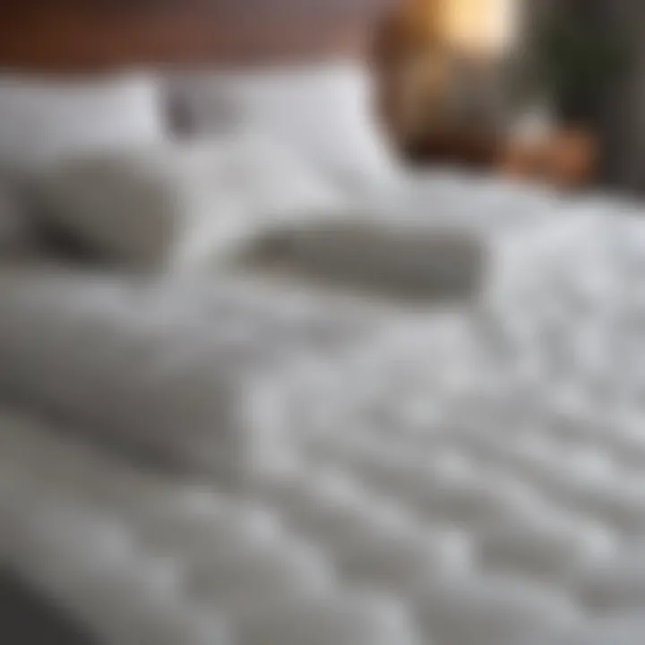 Comparison of various cooling mattress toppers on a cozy bed
