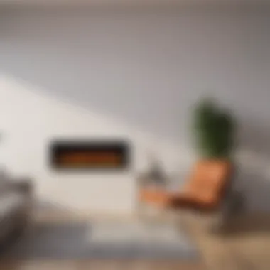A sleek wall-mounted heater complementing contemporary decor