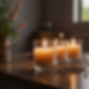 Natural Candles for a Warm Atmosphere Natural candles lit on a cozy setting