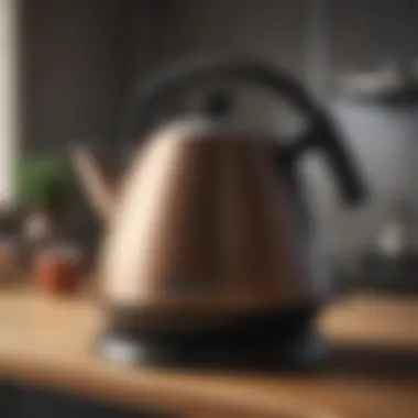 Fusion of Style and Function: Modern Retro Kettle Stylish retro kettle showcasing modern technology