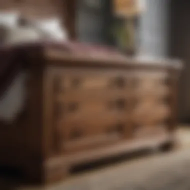 Eclectic Solid Wood Bedroom Set Eclectic solid wood bedroom set blending modern and traditional styles