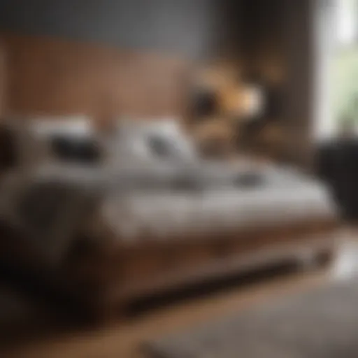 Luxurious solid wood bedroom set showcasing elegant design