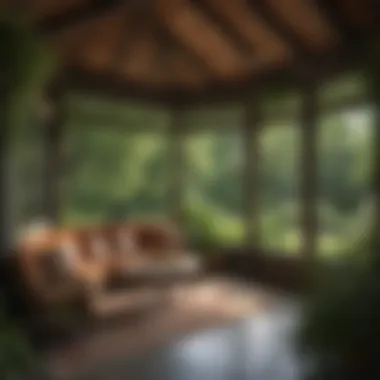 Summer House Amidst Nature's Embrace A stunning summer house nestled among lush greenery in Upstate New York