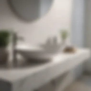 Seamless Solid Surface Design Solid surface countertop with seamless design