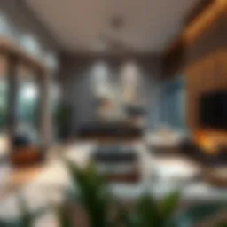 Modern living room showcasing innovative design