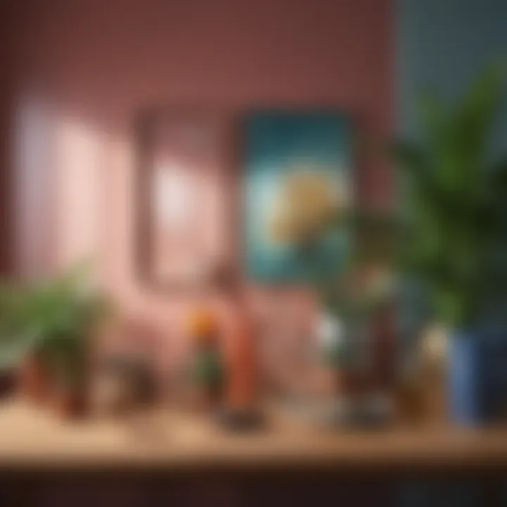 Color palette showcasing various shades for interior design