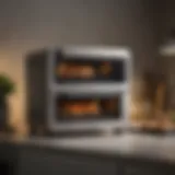 Sleek design of the Wolf countertop oven air fryer showcasing its modern aesthetics.