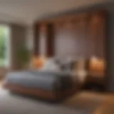 Elegant Murphy bed in a modern living space