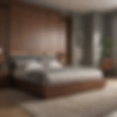 Close-up of high-quality materials used in Murphy beds