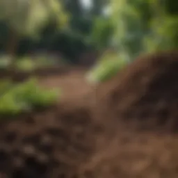 A lush garden with rich topsoil