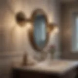 Elegant traditional bathroom light fixture showcasing vintage design.