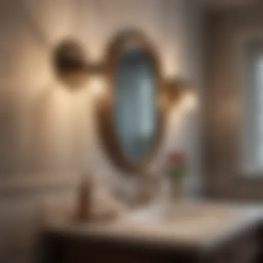 Elegant traditional bathroom light fixture showcasing vintage design.