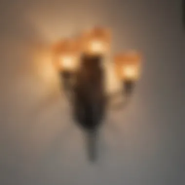 Artistic Wall Sconces for Enhanced Ambiance A cluster of artistic wall sconces enhancing a living room ambiance