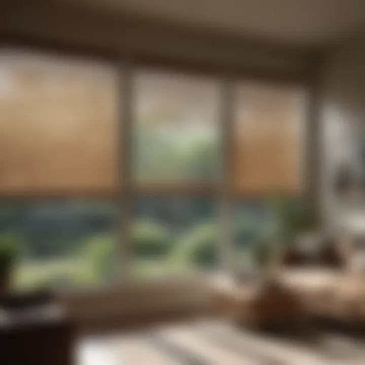 Energy-efficient window shades reducing sunlight glare