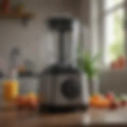 A compact blender showcasing its sleek design