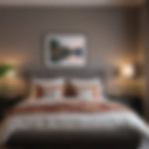 Cozy master bedroom with a harmonious color palette