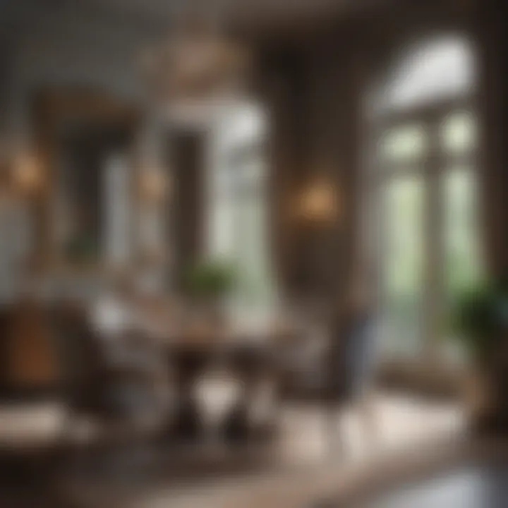 Elegant dining room featuring high-end French country furniture with exquisite detailing