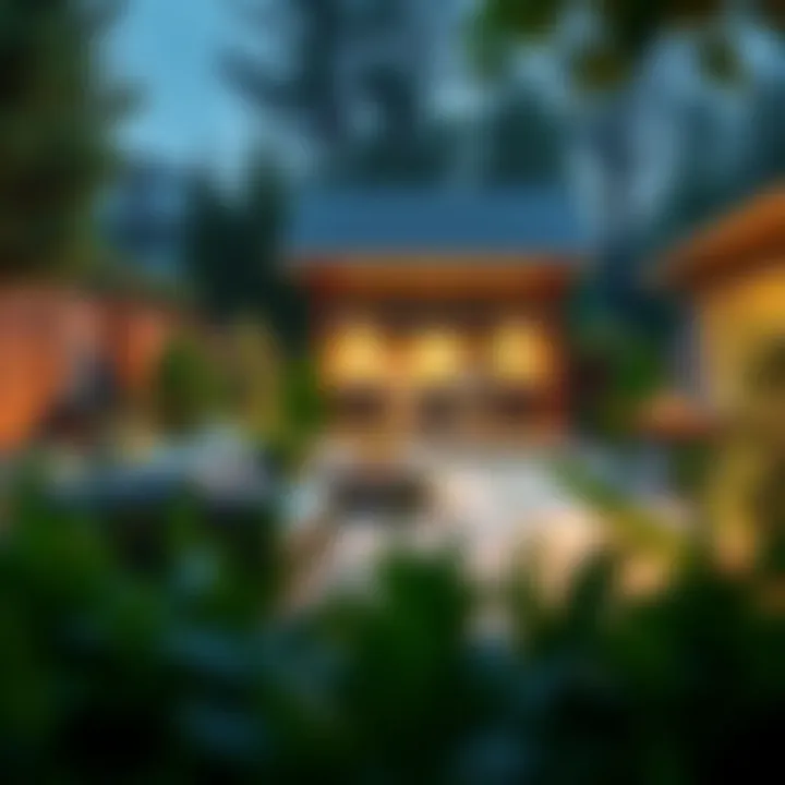 Beautifully landscaped backyard with patio and garden features