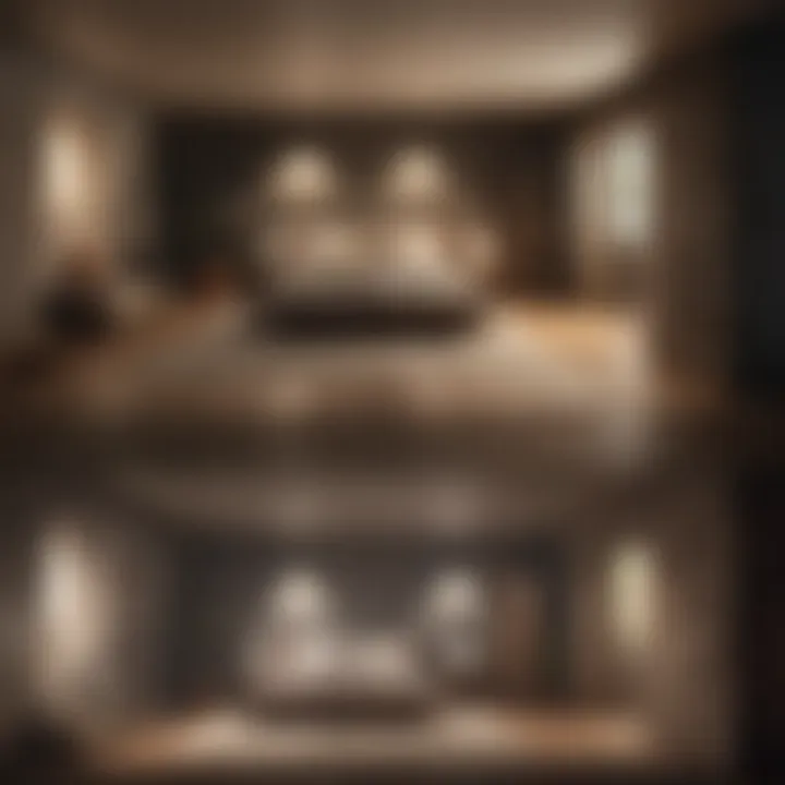 Before and after transformation of a basement space