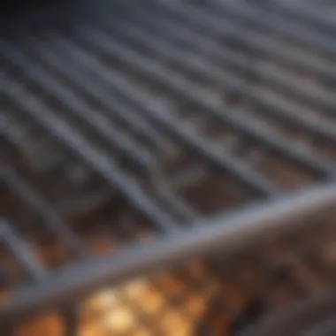 Shiny Clean BBQ Grill Rack A close-up of a clean BBQ grill rack showcasing its shine