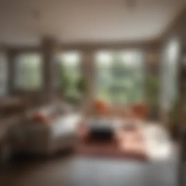 Strategic Spatial Arrangement in Open Living Areas An open living area with strategic spatial arrangement