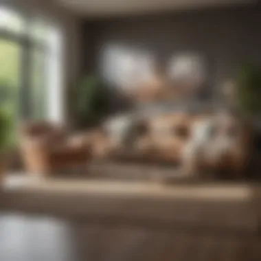 A design board featuring various textures and materials for a cohesive look