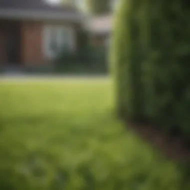 Healthy lawn after remediation