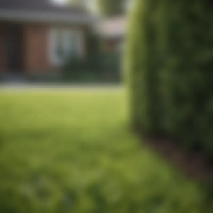 Healthy lawn after remediation