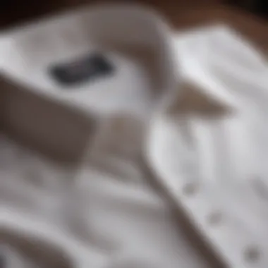 Pristine white shirt after successful stain removal