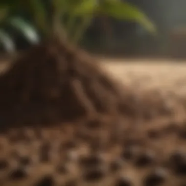 Healthy soil ready for planting mango seeds