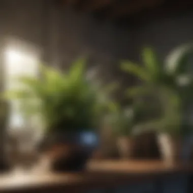 Indoor plants improving air quality