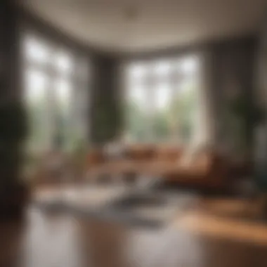 A well-ventilated living room