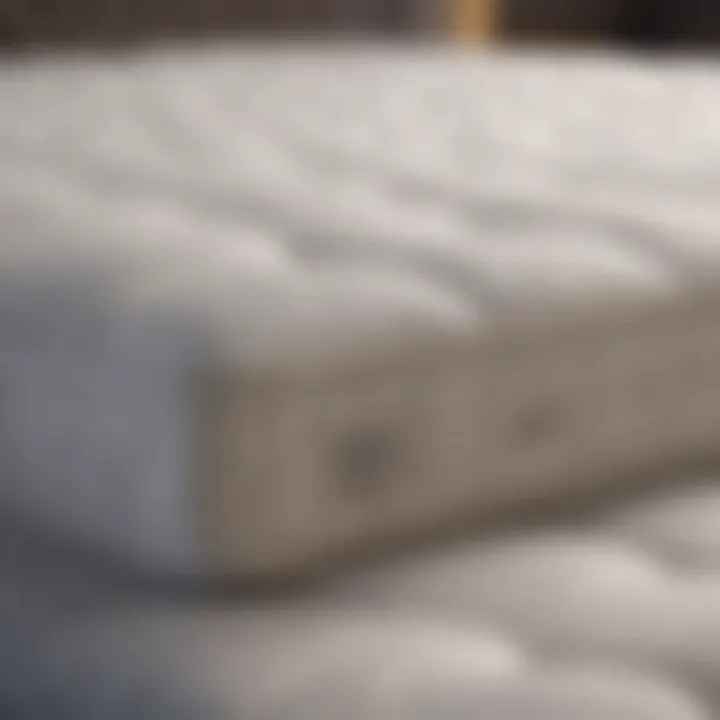 An array of mattress toppers showcasing different materials and thicknesses