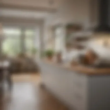 A well-arranged kitchen highlighting efficient use of space.