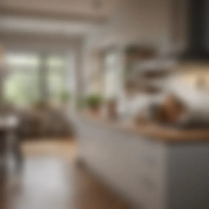 A well-arranged kitchen highlighting efficient use of space.