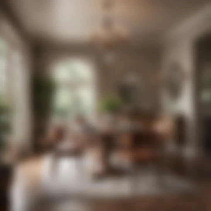 Well-lit dining area emphasizing natural light and tasteful decor