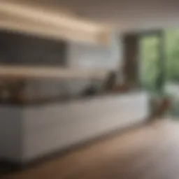 Modern kitchen design showcasing innovative cabinetry