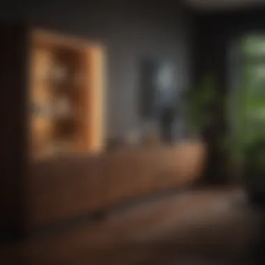 Modern Cabinet Design with Ambient Lighting Modern cabinet design showcasing ambient lighting