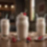 A collection of fresh milkshake ingredients