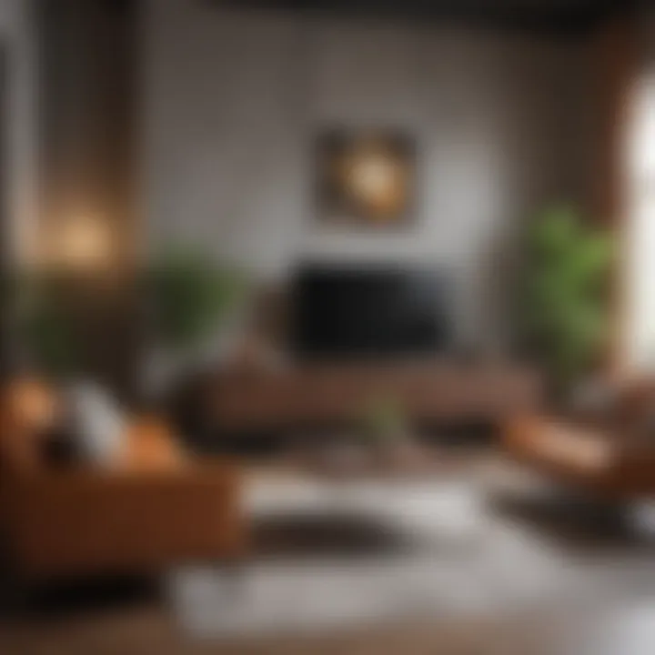Stylish furniture arrangement enhancing space functionality and comfort.