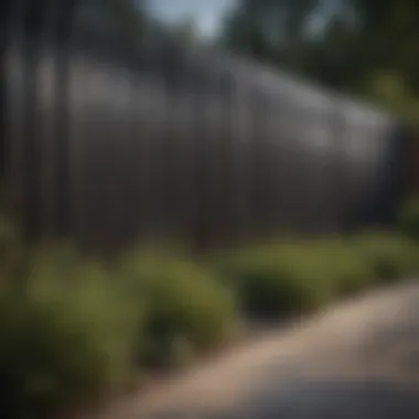 Contemporary Metal Fence with Minimalist Aesthetic Modern metal fence with sleek design