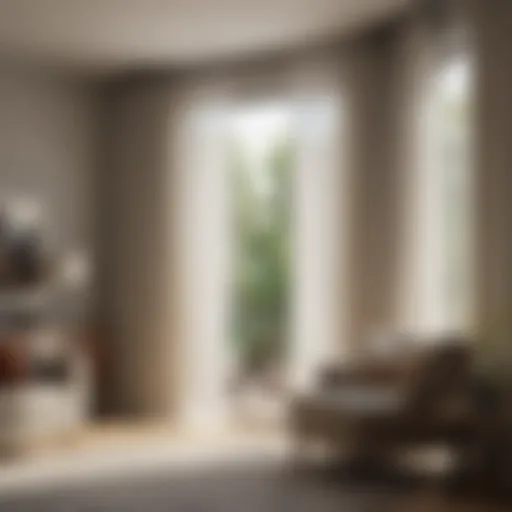 Elegant sheer curtains enhancing natural light in a modern living room.
