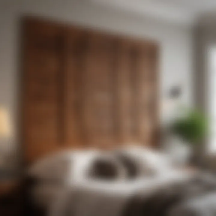 Wooden Shutters for Classic Elegance Traditional wooden shutters complementing a cozy bedroom decor.