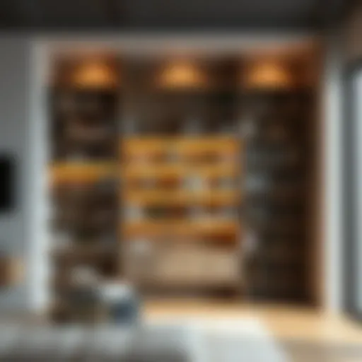 A minimalist bookshelf showcasing an elegant design