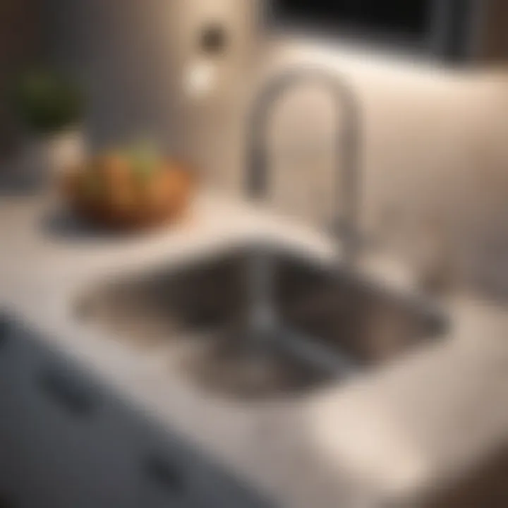 Unique corner sink maximizing space