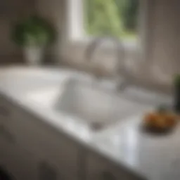 Sleek undermount sink in a modern kitchen